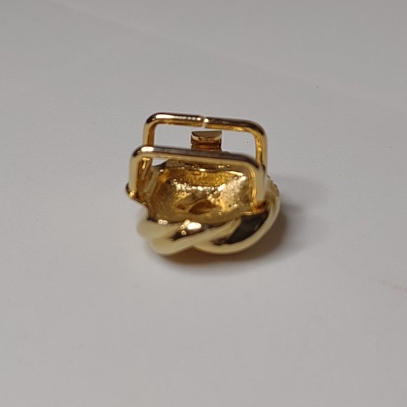 Vintage Dotty Smith Gold Tone Scarf Slide - Picture 5 of 8